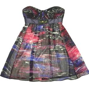 BCBG Max Azria SZ 4 Strapless Party Mini Dress